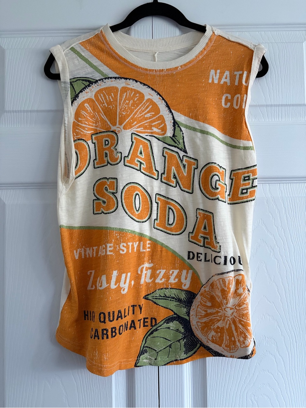 Anthropologie Pilcro Graphic Distressed Retro Breathable Cotton Muscle Tank Top.